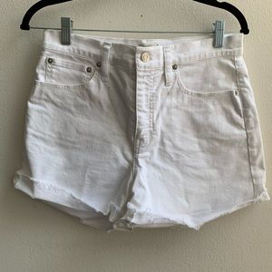 J. Crew White Denim Shorts